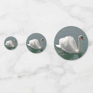 Schöner weißer Schwan Konfetti