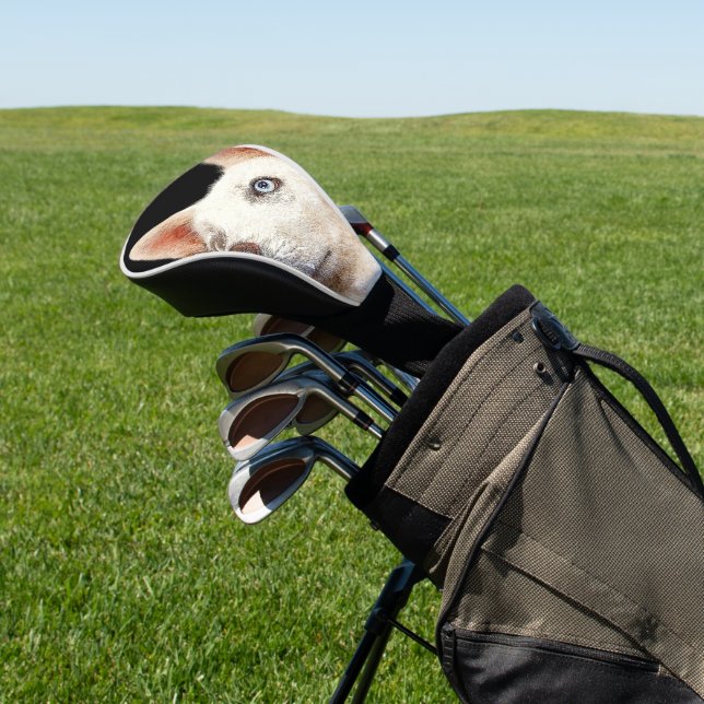 Schöner weißer sibirischer Husky Dog Golf Headcover (In SItu)
