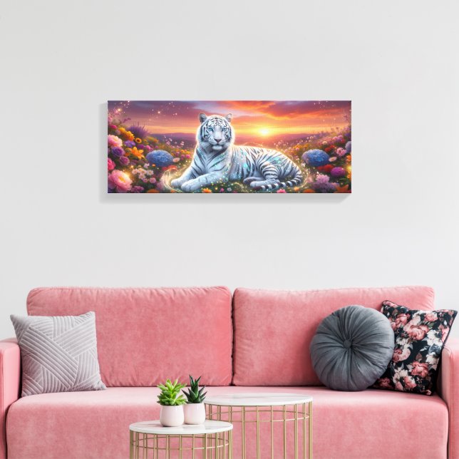 Schöner Weißer Tiger  Leinwanddruck (Insitu (Wohnzimmer))