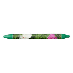 Schöner weißer und rosa Peonies-Muttertagstink Kugelschreiber