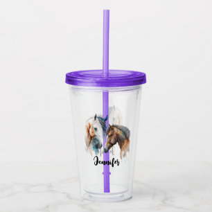 Schöner Western Boho Style Acryltrinkbecher
