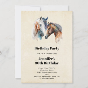 Schöner Western Boho Style Geburtstag Einladung