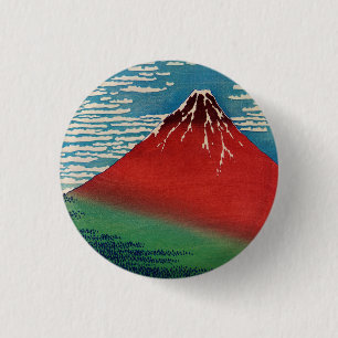 Schöner Wind, klare Morgen Vintage-Japanische Kuns Button