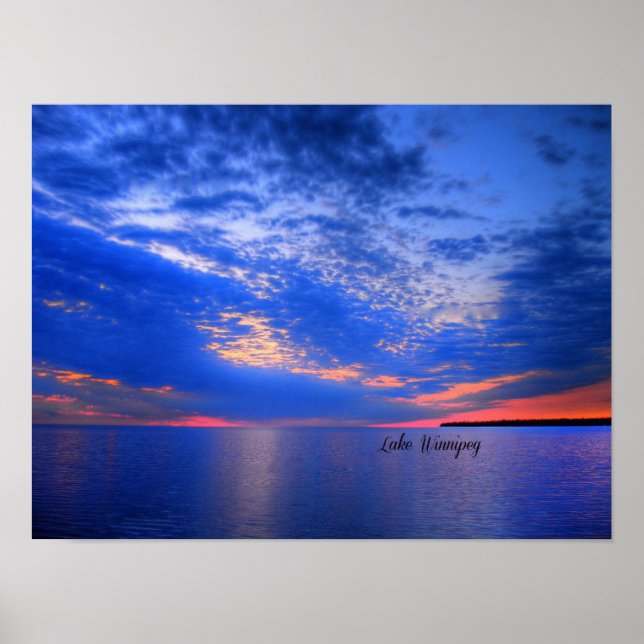 Schöner Winnipeg-See Poster (Vorne)