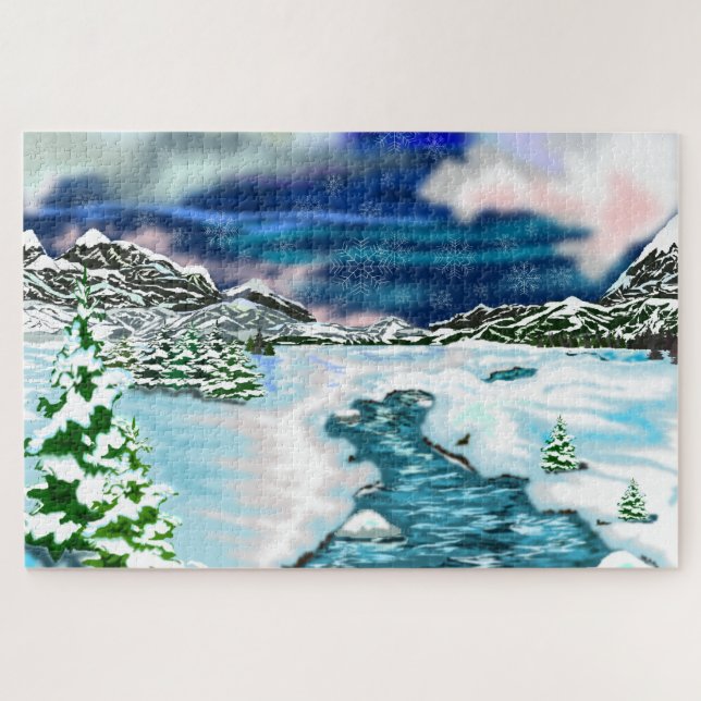 Schöner Winter Puzzle (Horizontal)
