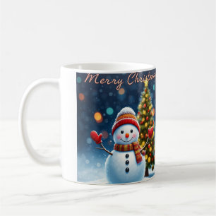 "Schöner Wintergarten: Weihnachtsbaumen & Snowmen Kaffeetasse