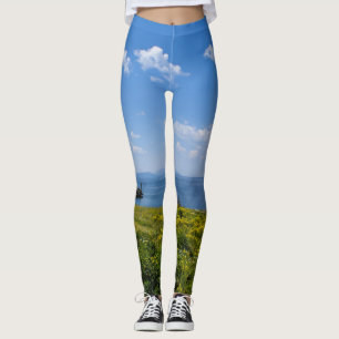 Schöner Yellowstone See Leggings