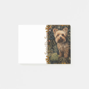 Schöner Yorkshire Terrier in einem Garten Post-it Klebezettel