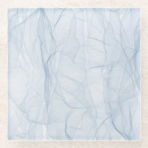 Schöner, zarter Kristallglas-Untersetzer