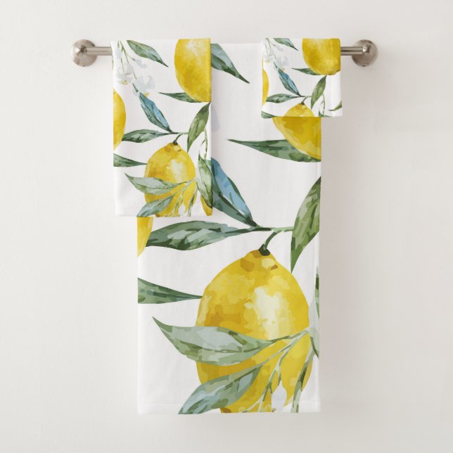 Schöner Zitronenbaum Sommer Badhandtuch Set (Insitu)