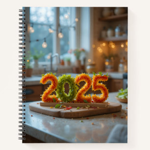 Schönes 2025 Uni Notebook mit Salatplatte Notizbuch