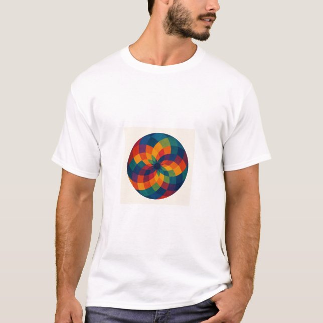 Schönes abstraktes Design und kühne Farben. T-Shirt (Vorderseite)