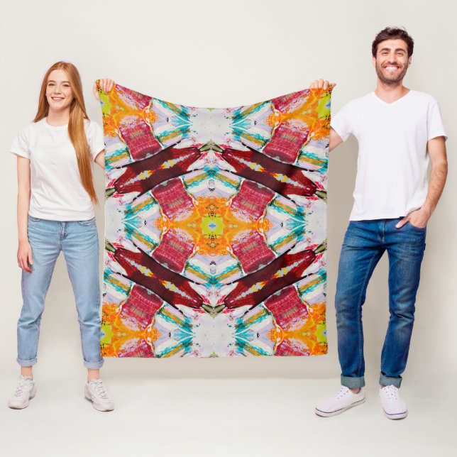 Schönes Abstraktes Gemälde Fleecedecke (Beispiel)