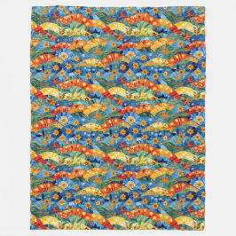 Schönes Abstraktes, nahtloses Muster Fleecedecke