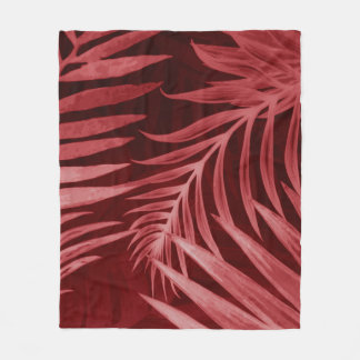 Schönes abstraktes Rosa und rote Blume auf b Fleecedecke