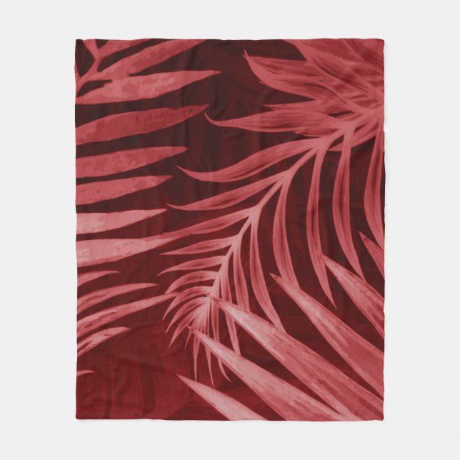 Schönes abstraktes Rosa und rote Blume auf b Fleecedecke (Vorderseite)
