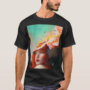 Schönes Abstraktes RothaargingGirl T-Shirt