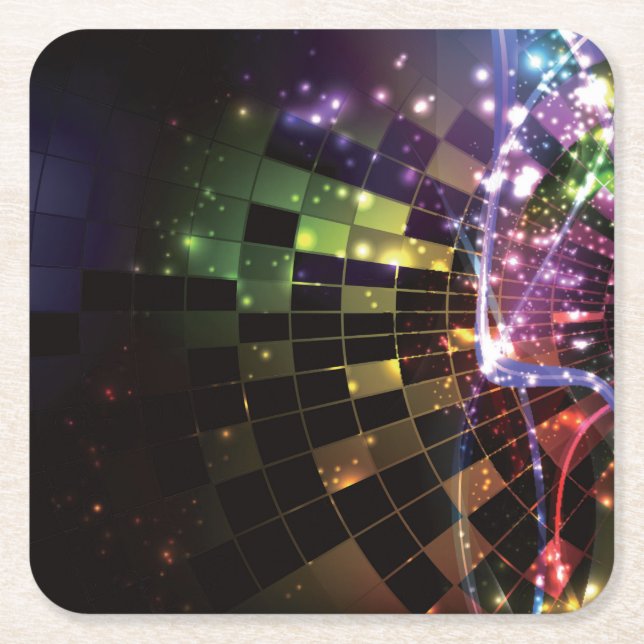 Schönes Abstraktes Untersetzer Set (Vorderseite)