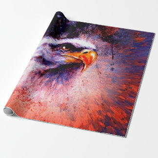 schönes Adlergemälde auf einem abstrakten Rücken Geschenkpapier