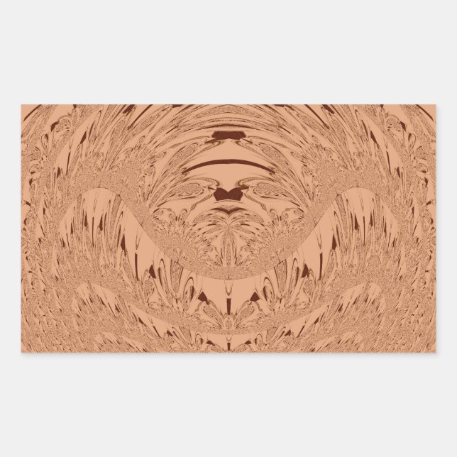 Schönes afrikanisches Löwenkopfvektormuster Rechteckiger Aufkleber (Vorderseite)