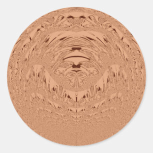 Schönes afrikanisches Löwenkopfvektormuster Runder Aufkleber