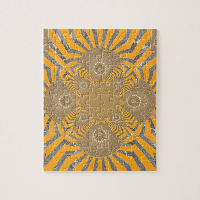 Schönes afrikanisches phantastisch symmetrisches M Puzzle (Vertikal)