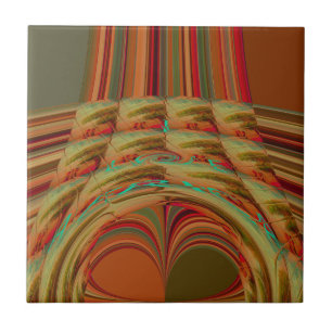 Schönes afrikanisches traditionelles Golden Brown  Fliese