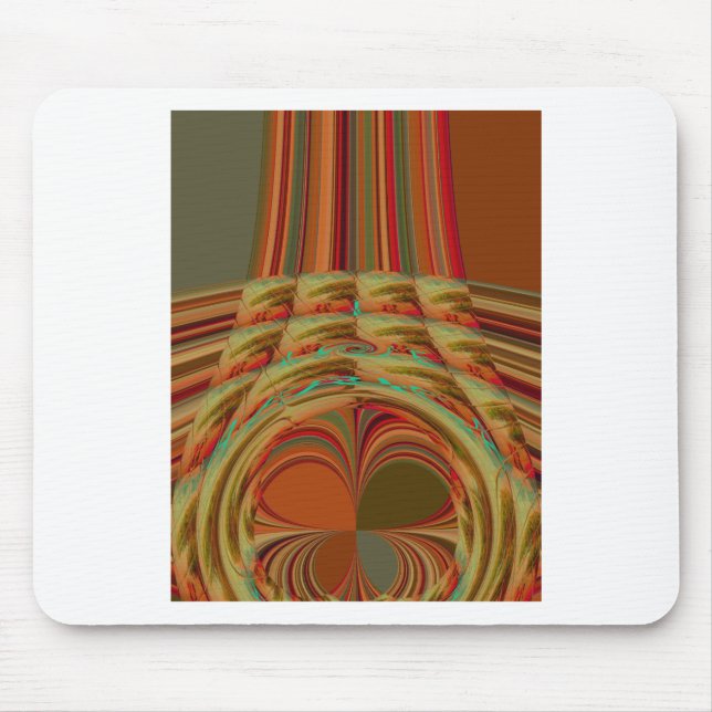 Schönes afrikanisches traditionelles Golden Brown  Mousepad (Vorne)