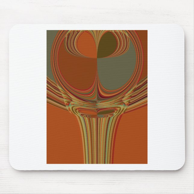 Schönes afrikanisches traditionelles Golden Brown  Mousepad (Vorne)