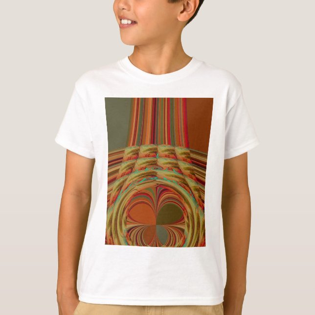 Schönes afrikanisches traditionelles Golden Brown  T-Shirt (Vorderseite)