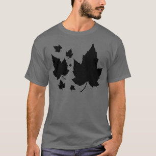 Schönes Ahorn-Blätter Silhouetten T-Shirt
