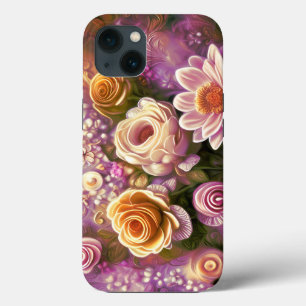 Schönes Akryllisches Blume-Muster Case-Mate iPhone Hülle