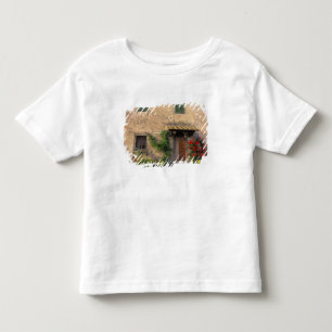Schönes altes Haus mit Blumen in San Gimignano Kleinkind T-shirt