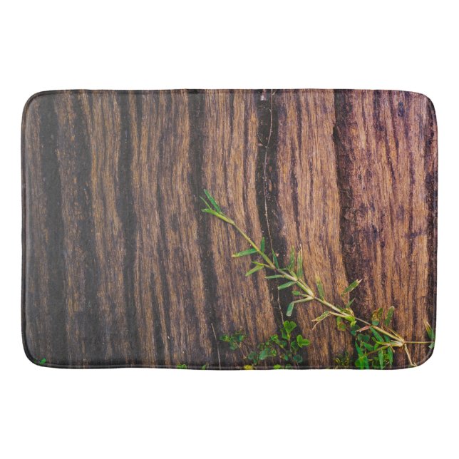 schönes altes Holz Badematte (Vorderseite)