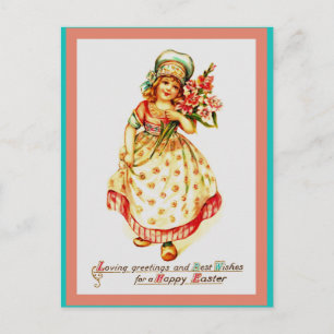 Schönes altes Ostereuropäisches Bild auf Postkarte