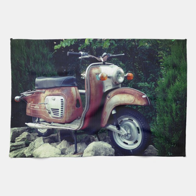 Schönes Altes Scooter-Handtuch 40,6 cm x 61 cm Handtuch (Horizontal)