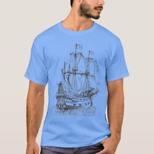 Schönes altes Segelschiff T-Shirt