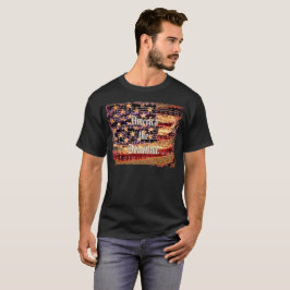 Schönes Amerika, Schwarz, Patriotischer T - Shirt