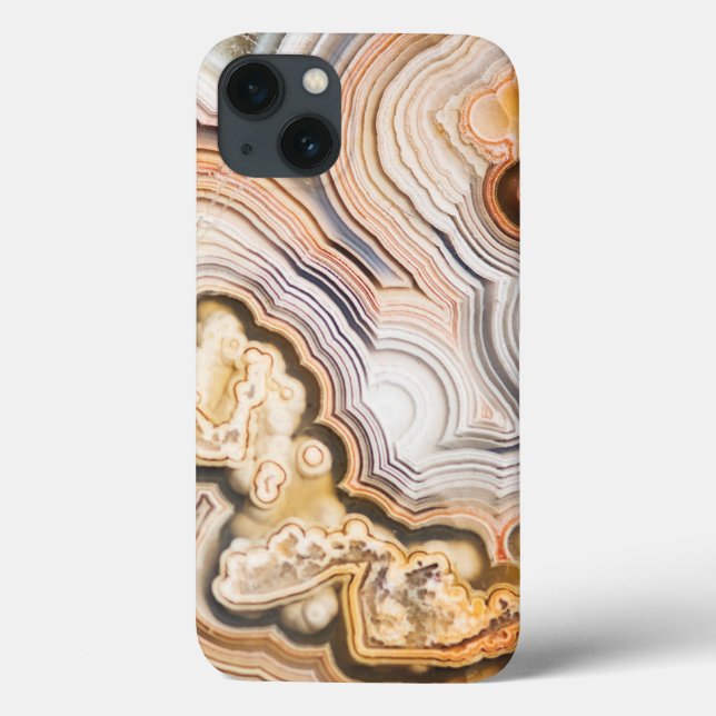 Schönes Amethyst-Geode mit Creme und Braun Case-Mate iPhone Hülle (Rückseite)