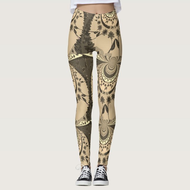 Schönes Amina Floral Design Leggings (Vorderseite)