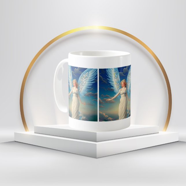 schönes Angel-weißes Kleid Kaffeetasse (Von Creator hochgeladen)