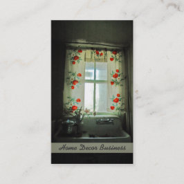Schönes antikes Küchenfenster Visitenkarte
