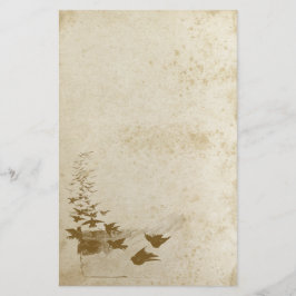 Schönes Antiquitätenpapier für gefestigte Vögel Briefpapier