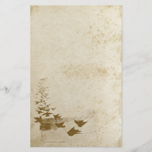 Schönes Antiquitätenpapier für gefestigte Vögel Briefpapier