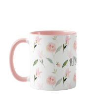 Schönes Aquarell Blütenrot Rosa