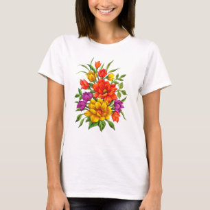 Schönes Aquarell Bouquet aus Blume-34123 T-Shirt