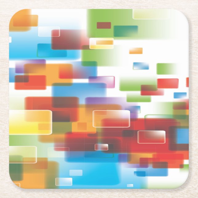 Schönes Aquarell Print Untersetzer Set (Vorderseite)