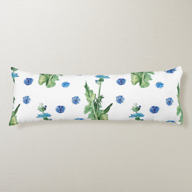 Schönes Aquarellblumenmuster Seitenschläferkissen (Vorderseite)