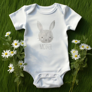 Schönes Aquarellbunny Baby Strampler