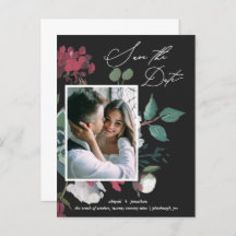 Schönes Aquarellschwarz Save the Date